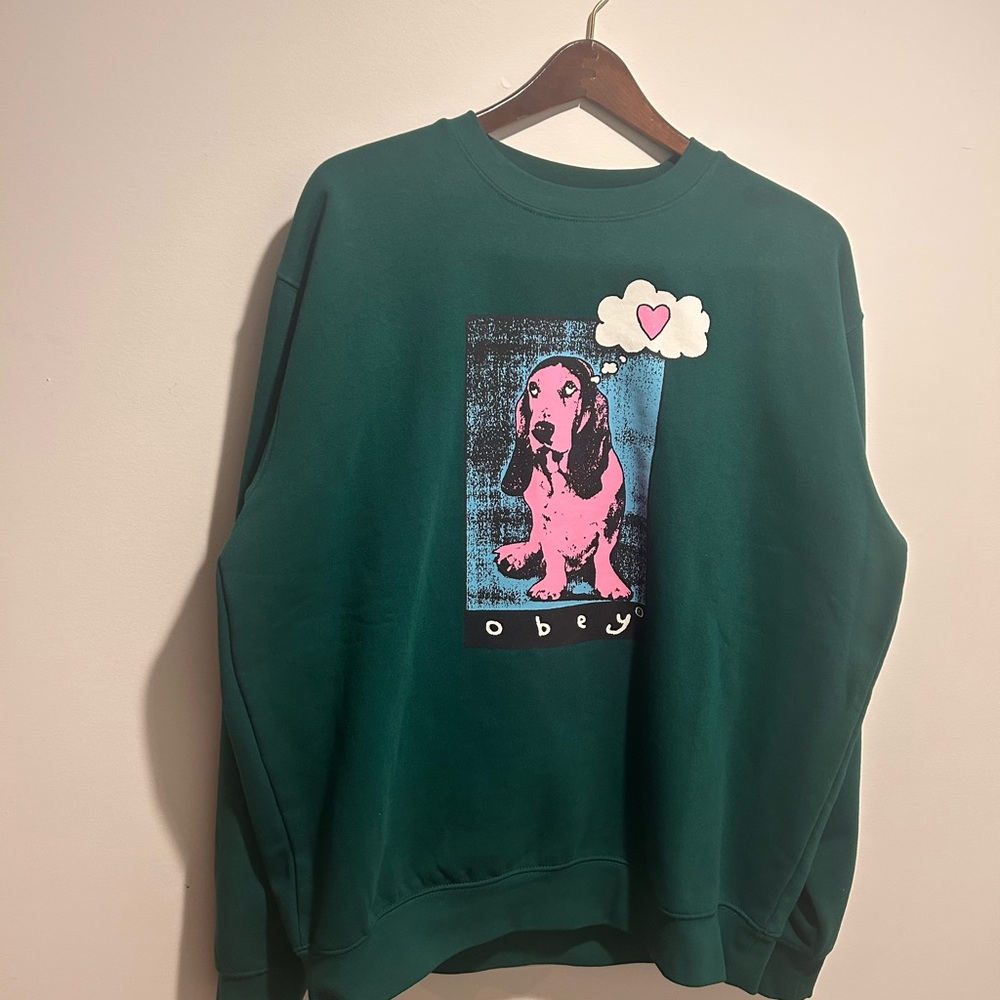 Green OBEY Sweatshirt - Picture 3 of 7